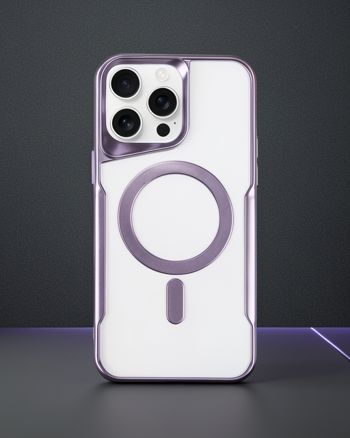 Apple İphone 16 Pro Max Kılıf Boyi Magsafe Silikon Kapak - Derin Mor