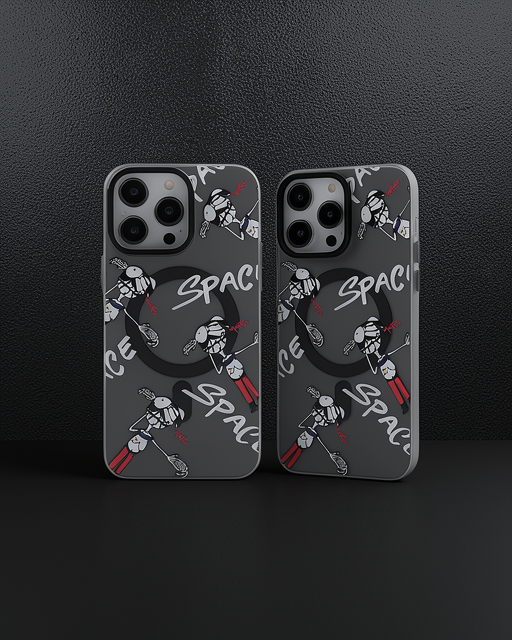 Apple İphone 14 Pro Kılıf Apollo Magneticsafe Desenli Kapak - Apollo Siyah - 3