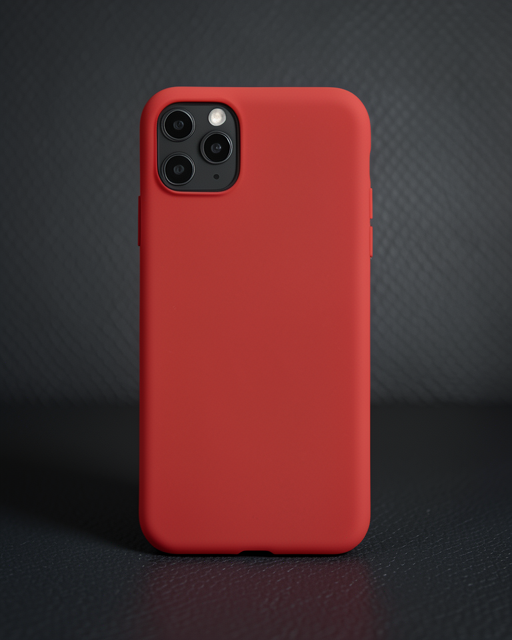 Apple İphone 11 Pro Max Kılıf Nano İçi Kadife Silikon - Kırmızı
