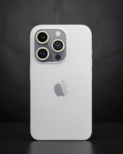 Apple İphone 12 Pro Max Neon Fosforlu Kamera Lens - Beyaz