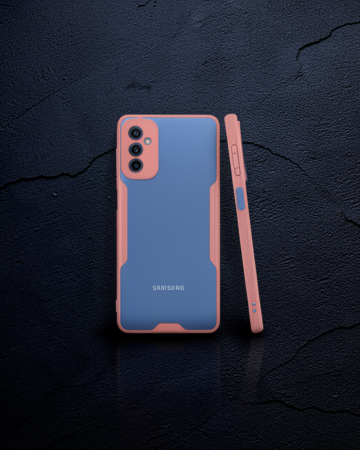 Samsung Galaxy M52 5g Kılıf Platin Silikon - Pembe