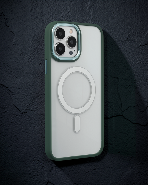 Apple İphone 14 Pro Max Kılıf Room Magneticsafe Silikon - Köknar Yeşili