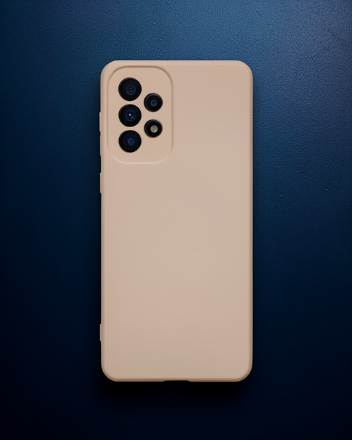 Samsung Galaxy A73 5g Kılıf Nano İçi Kadife Silikon - Pudra