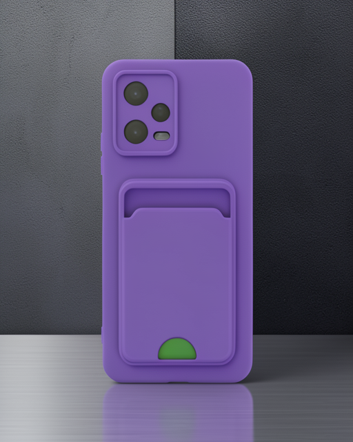 Xiaomi Poco X5 5g Kılıf Kelvin Kartvizitli Silikon - Derin Mor