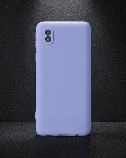 Samsung Galaxy A01 Core Kılıf First Silikon - Lila