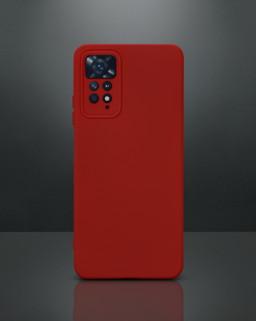 Xiaomi Redmi Note 11 Pro Kılıf Nano İçi Kadife Silikon - Kırmızı
