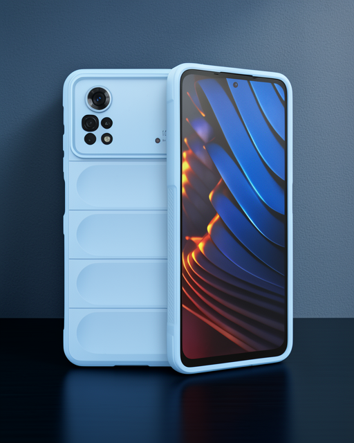 Xiaomi Poco X4 Pro 5g Kılıf Optimum Silikon - Sky Blue