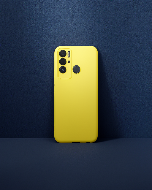 Tecno Pova Neo Kılıf Nano İçi Kadife Silikon - Sarı