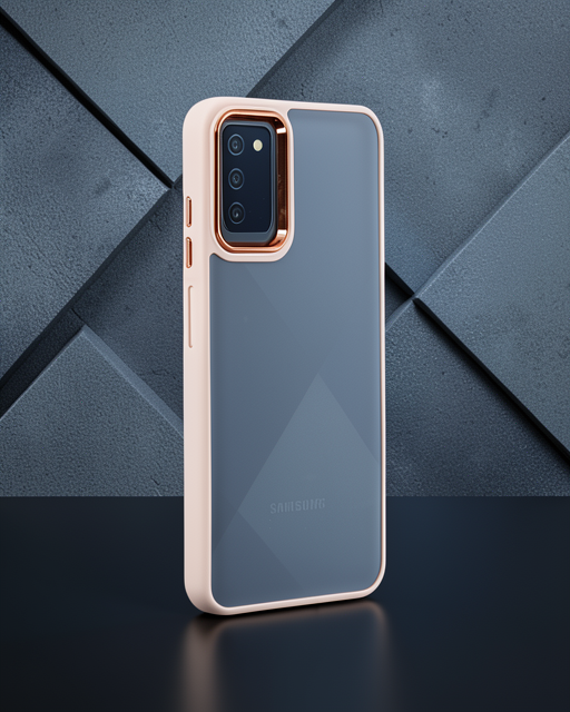 Samsung Galaxy A03s Kılıf Dora Kapak - Pudra
