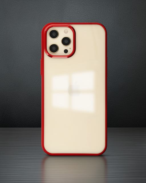 Apple İphone 12 Pro Max Kılıf Element Silikon - Kırmızı