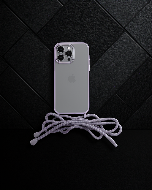 Apple İphone 14 Pro Kılıf Divo Lazer Askılı Magsafe Kapak - Lila