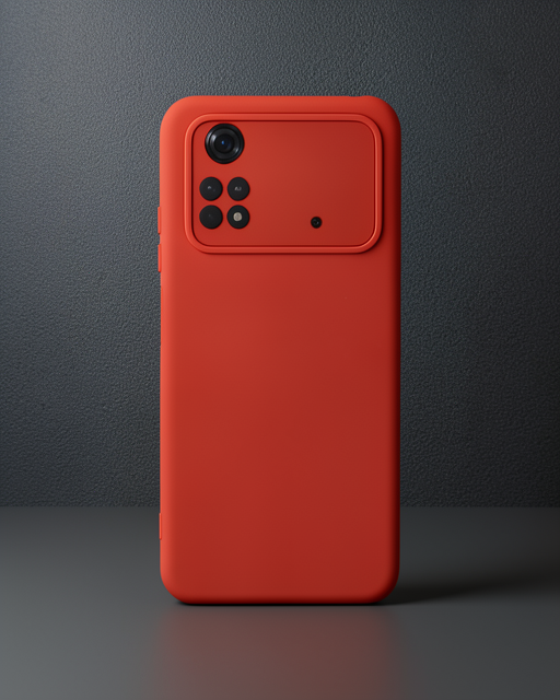 Xiaomi Poco M4 Pro 4g Kılıf Nano İçi Kadife Silikon - Kırmızı