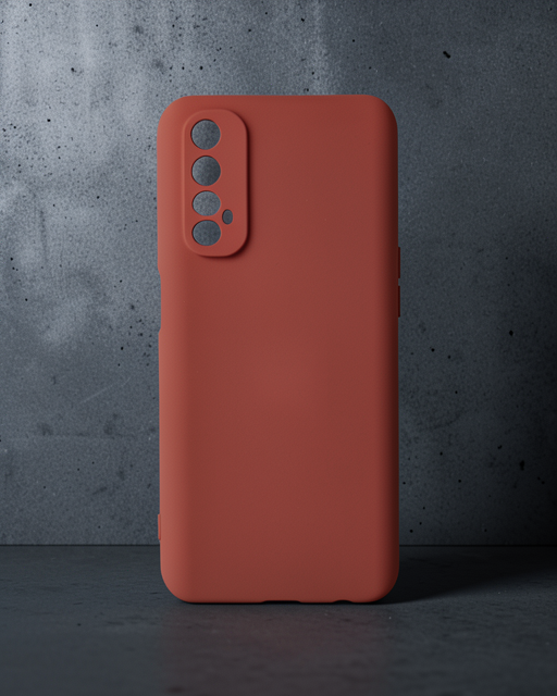 Realme 7 Kılıf Nano İçi Kadife Silikon - Kiremit