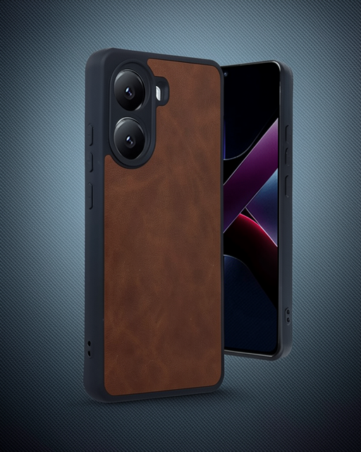 Xiaomi Poco X7 Pro Kılıf Aras Deri Kapak - Taba