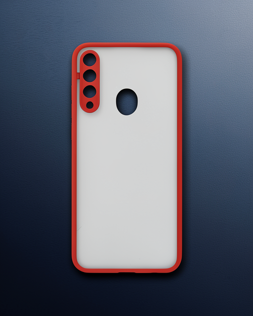 Huawei Y6p Kılıf Montreal Silikon Kapak - Kırmızı