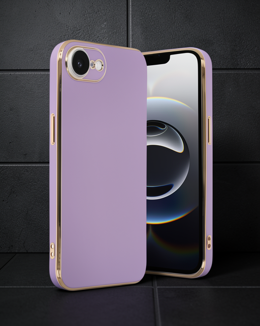 Apple İphone 16e Kılıf Volet Silikon - Mor