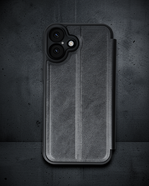 Apple İphone 16 Plus Kılıf Flip Cover - Siyah
