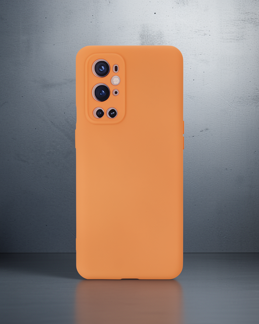 One Plus 9 Pro Kılıf Nano İçi Kadife Silikon - Turuncu