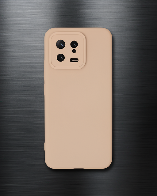 Xiaomi Mi 13 Kılıf Nano İçi Kadife Silikon - Pudra