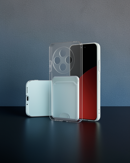 Xiaomi Redmi 14c Kılıf Kart Şeffaf Silikon - Şeffaf