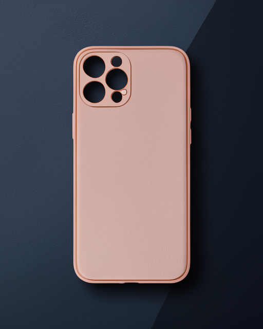 Apple İphone 12 Pro Max Kılıf Coco Deri Silikon Kapak - Pembe
