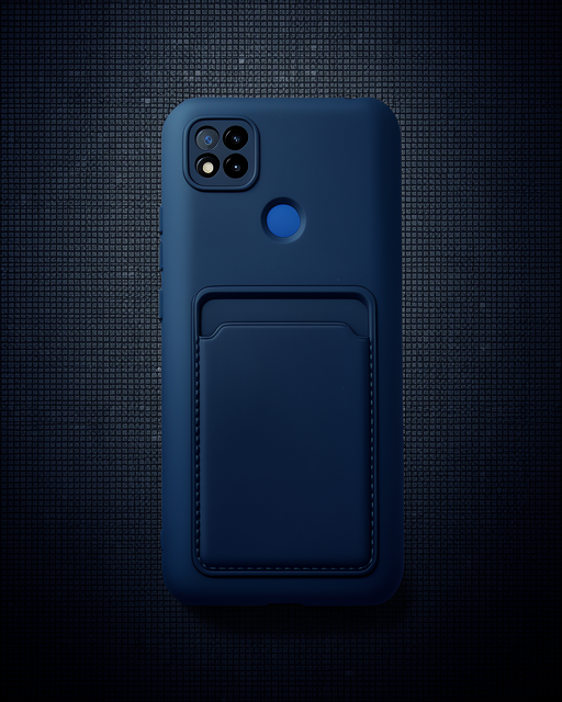 Xiaomi Redmi 9c Kılıf Kelvin Kartvizitli Silikon - Lacivert