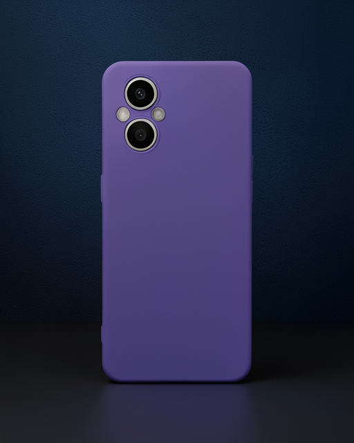 Oppo Reno 7 Lite Kılıf Nano İçi Kadife Silikon - Mor