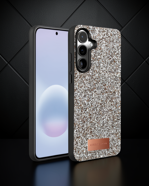 Onegif Samsung Galaxy A37 5g Bright Simli Kapak - Gümüş