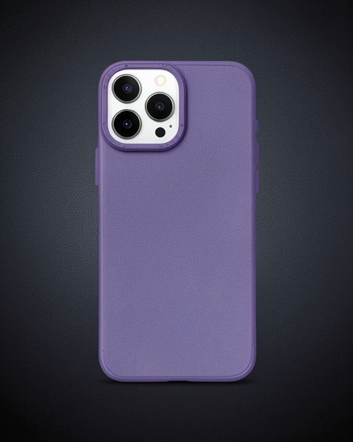 Apple İphone 15 Pro Max Kılıf Modos Metal Kapak - Derin Mor