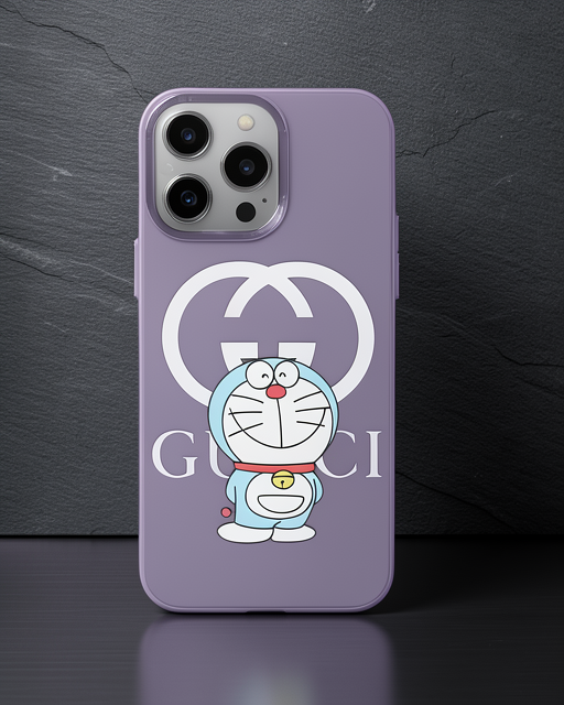 Apple İphone 14 Pro Kılıf Prada Desenli Kapak - Prada Mor - 3