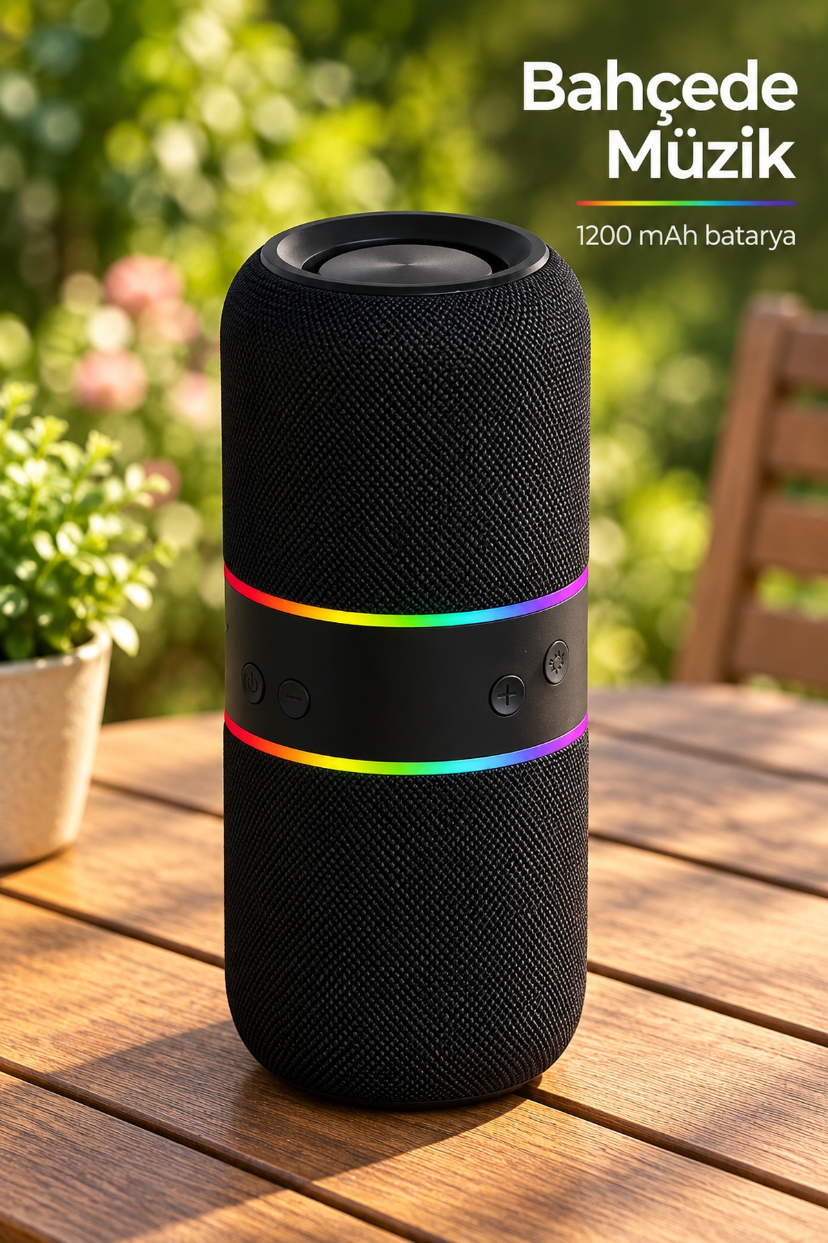 Bluetooth Hoparlör İki Parçalı Gövde ve TWS Stereo Eşleştirme
