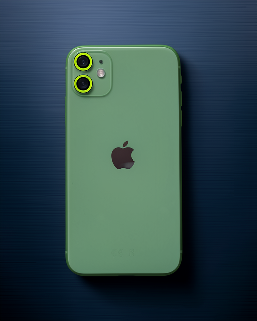 Apple İphone 11 Neon Fosforlu Kamera Lens - Yeşil