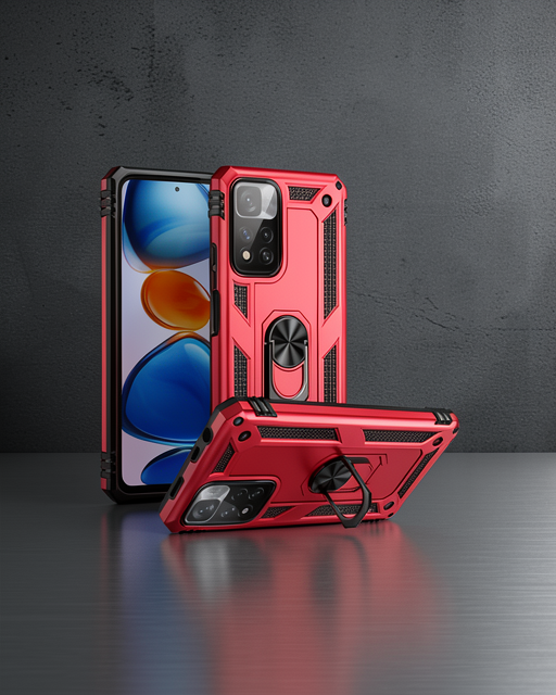 Xiaomi Redmi Note 11 Pro Plus 5g Kılıf Sofya Yüzüklü Silikon Kapak - Gold