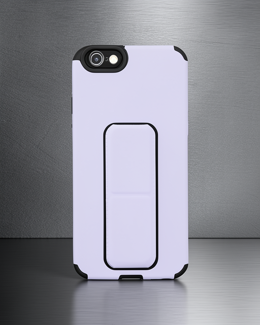 Apple İphone 6 Kılıf Mega Standlı Silikon - Lila