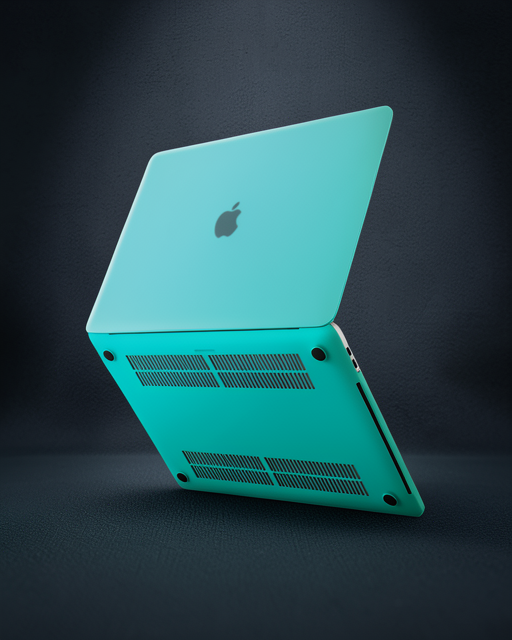 Apple Macbook Pro 13 2020 Macbook Buzlu Kapak - Yeşil
