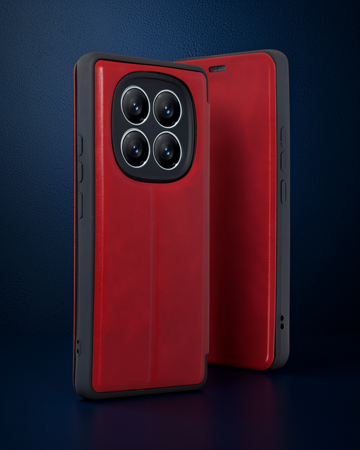 Xiaomi Redmi Note 14 Pro 4g Kılıf Flip Cover - Kırmızı