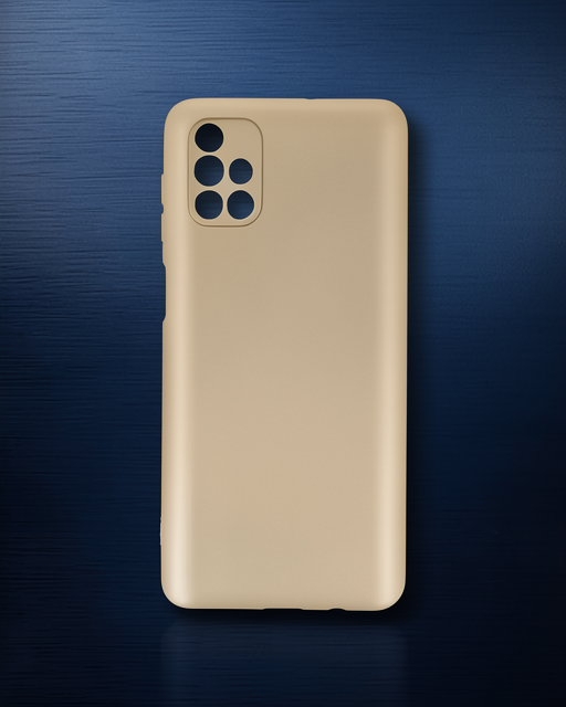 Samsung Galaxy M51 Kılıf First Silikon - Gold