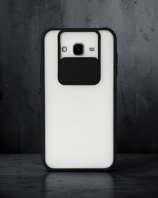 Samsung Galaxy J7 Kılıf Palm Buzlu Kamera Sürgülü Silikon - Siyah