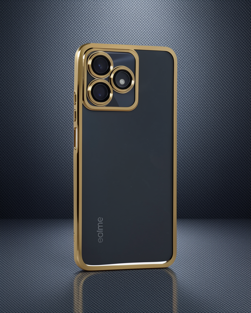 Realme C53 Kılıf Razer Lensli Silikon - Gold