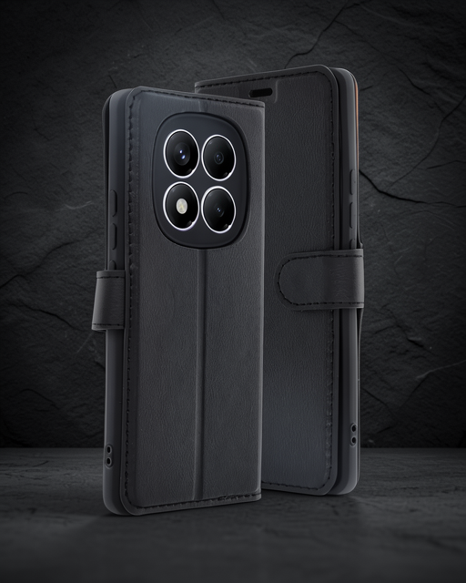 Xiaomi Redmi Note 14 Pro 4g Kılıf Trend S Plus Kapaklı Kılıf - Siyah