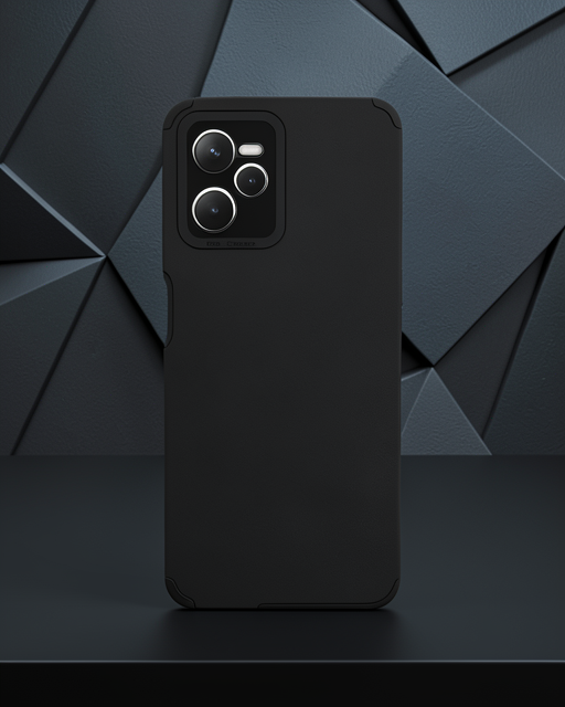 Realme C35 Kılıf Loop Deri Silikon - Siyah