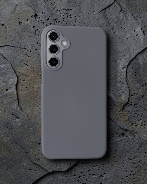 Samsung Galaxy A05s Kılıf Nano İçi Kadife Silikon - Gri