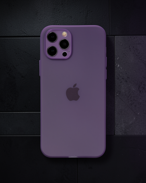 Apple İphone 12 Pro Kılıf Puma Silikon - Koyu Mor