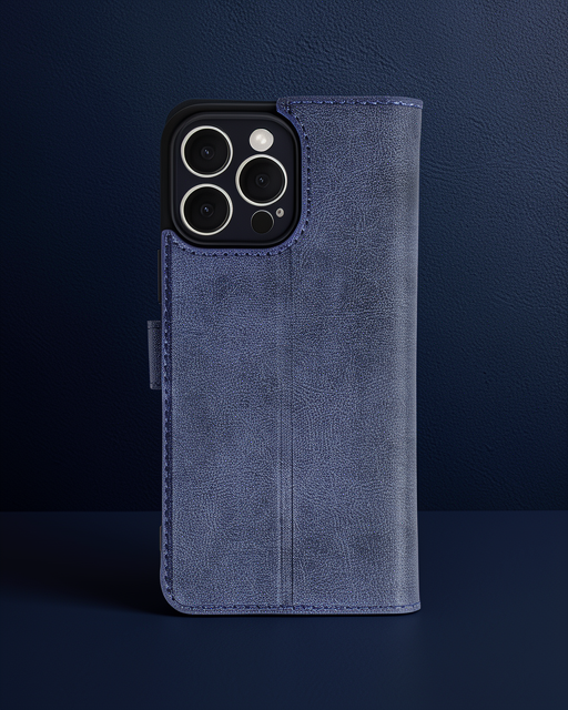 Apple İphone 16 Pro Max Kılıf Trend S Plus Kapaklı Kılıf - Lacivert