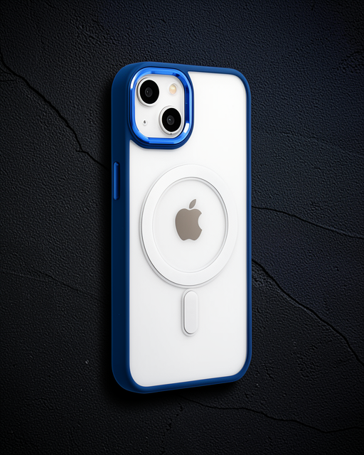 Apple İphone 15 Pro Kılıf Room Magneticsafe Silikon - Lacivert