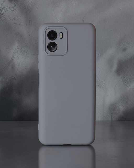 Vivo Y15s Kılıf Nano İçi Kadife Silikon - Gri