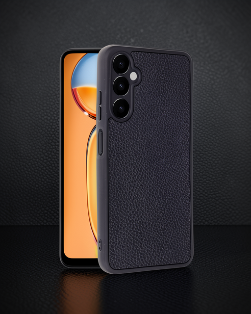Samsung Galaxy A56 Kılıf Aras Deri Kapak - Siyah