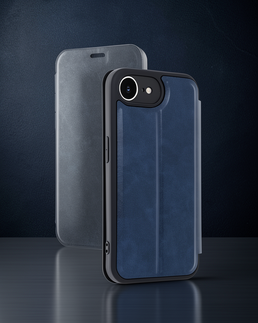 Apple İphone 16e Kılıf Flip Cover - Lacivert