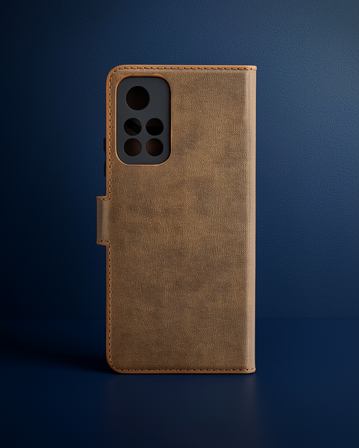 Xiaomi Redmi Note 11t Kılıf Trend S Plus Kapaklı Kılıf - Taba