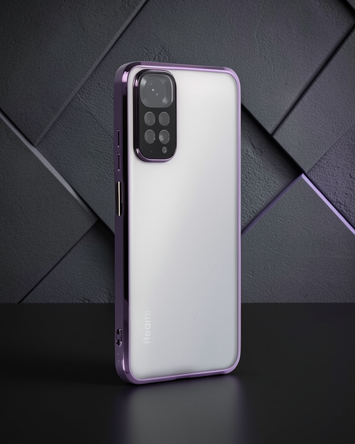 Xiaomi Redmi Note 11 Kılıf Razer Lensli Silikon - Mor